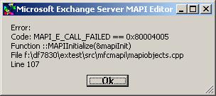 MAPI Not Installed