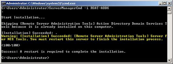 Active Directory Domain Services remote management tools