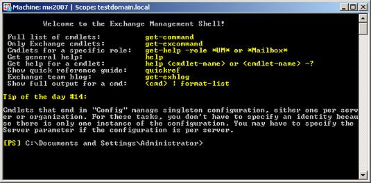 Exchange Management Shell