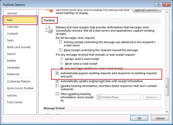 enable recall outlook 2010