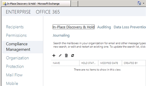 Exchange 2013 | Compliance Management | In-Place Discover and Hold