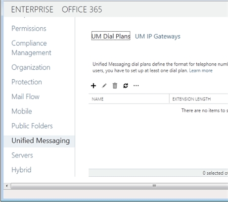 Exchange 2013 | Unified Messaging | UM Dial Plans