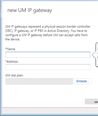Exchange 2013 | Unified Messaging | UM IP Gateways | New